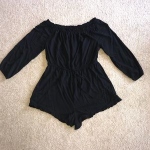 ASOS black Bardot romper